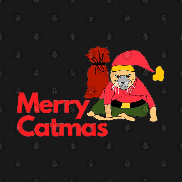 Merry Christmas - MerryCatmas - Cat Lovers by drawkwardly