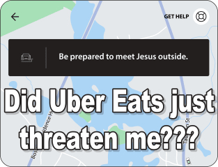 Did Uber Eats just threaten me??? Magnet