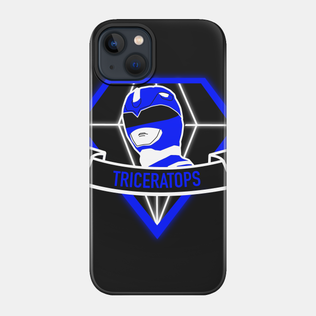 Triceratops - Blue Ranger - Phone Case