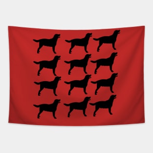 Crowd of Black Lab Designs Tapestry