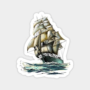 Segelschiff Magnet