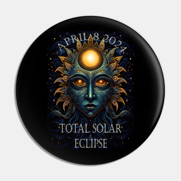 Trippy Solar Eclipse 2024 Pin by Obotan Mmienu