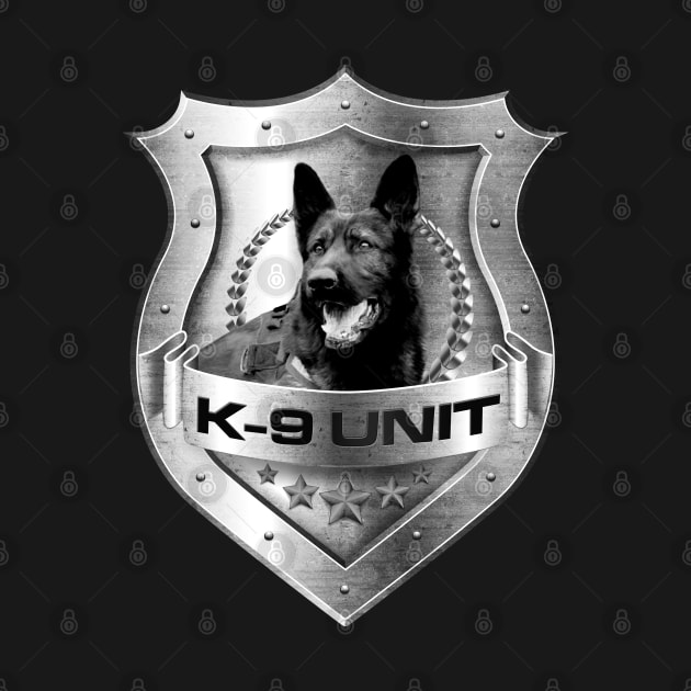 Metal K-9 Unit Badge - German Shepherd by Nartissima