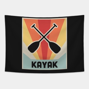 Vintage KAYAK Kayaking Paddles Tapestry