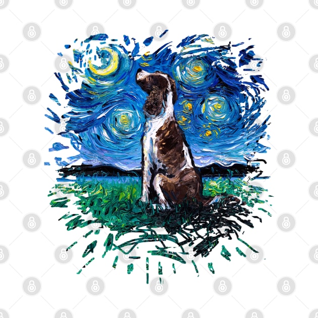 English Springer Spaniel Night (version 2) by sagittariusgallery