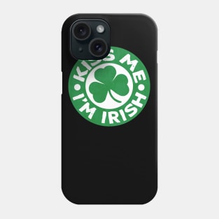 Kiss Me I'm Irish Shamrock St Patricks Day Phone Case