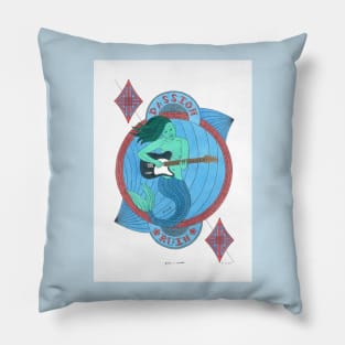 The Siren of Passion and Ruin Pillow