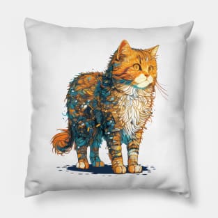 Cat Lady Beautiful - Cat Faces Cute Girls Womens Pillow