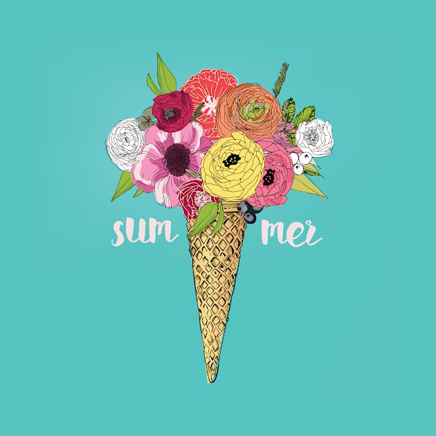 Ice Cream Floral by EveFarb