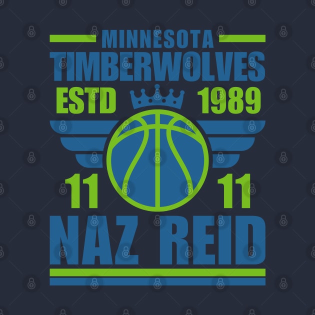 Minnesota Timberwolves Reid 11 Basketball Retro by ArsenBills