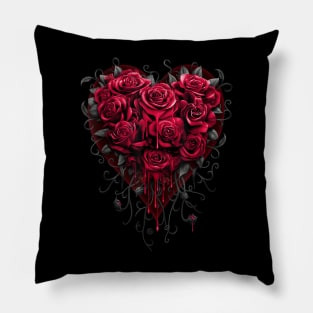 Bleeding Heart - Gothic Roses - Spiral Original Pillow