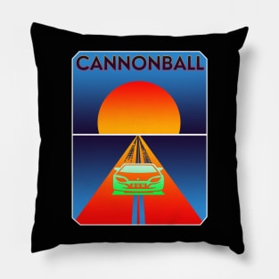 Cannonball Car Run Pillow