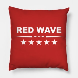 Red Wave T-shirt November 2018 Pillow