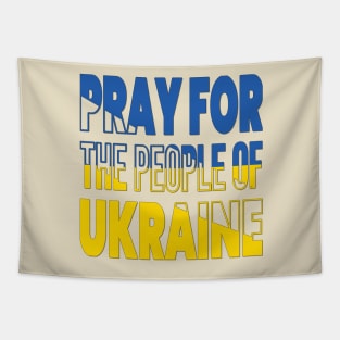 PRAYING FOR UKRAINE - FLAG OF UKRAINE DESIGN Tapestry