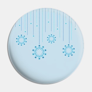 Raining Snowflakes Pin