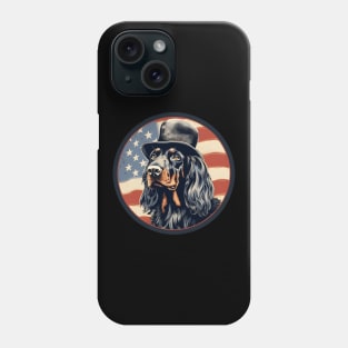 Gordon Setter 4th of July Phone Case