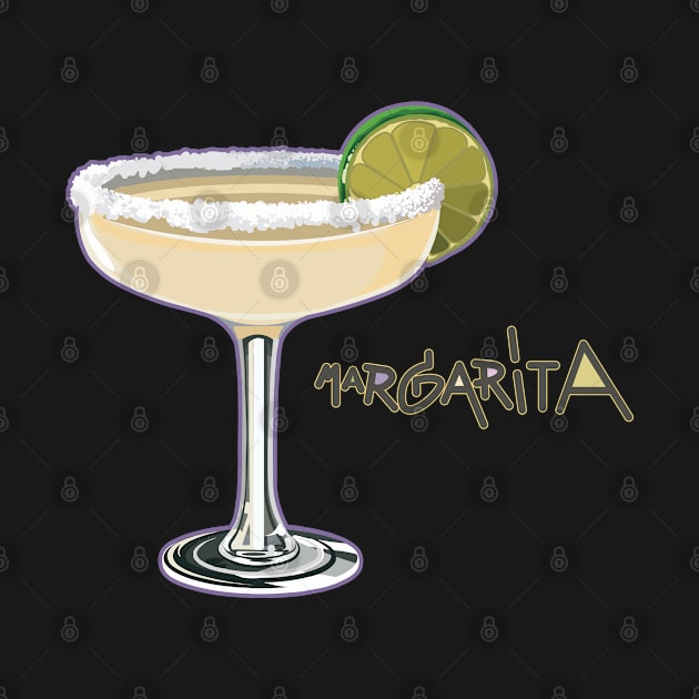 Margarita Cocktail Illustration Design by Love Wild Letters
