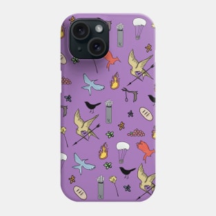 Hunger Games quality pattern  - purple version Phone Case