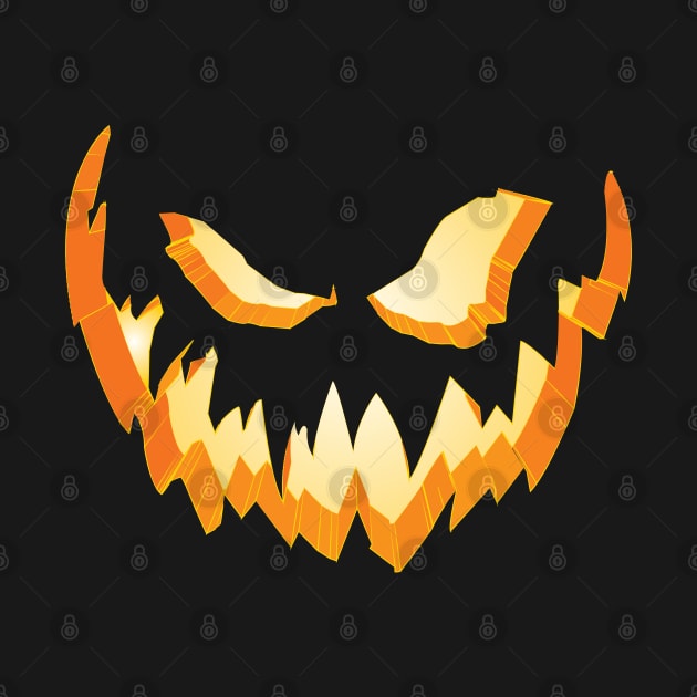Sinister Jack-O-Lantern Face by Vector Deluxe