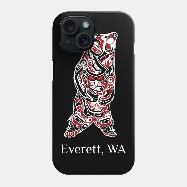 Everett Washington Native American Indian Brown Grizzly Bear Gift Phone Case by twizzler3b