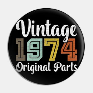 Vintage 1974 Original Parts Pin