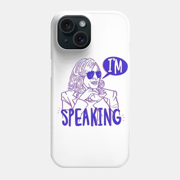 I'm Speaking Phone Case by lbergerdesign