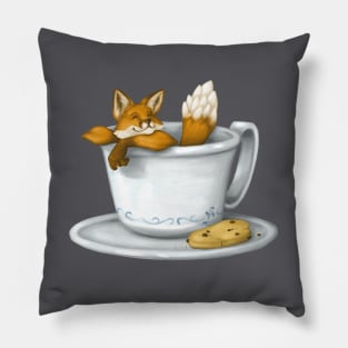 Coffee Fox Pillow