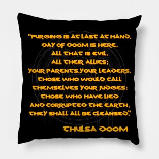 Day of Doom v2 (Back Quote) Pillow