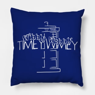 Wibbly Wobbly TARDIS design Pillow