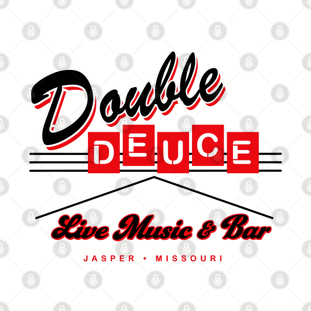 Double Deuce Roadhouse Sign Lts by Alema Art