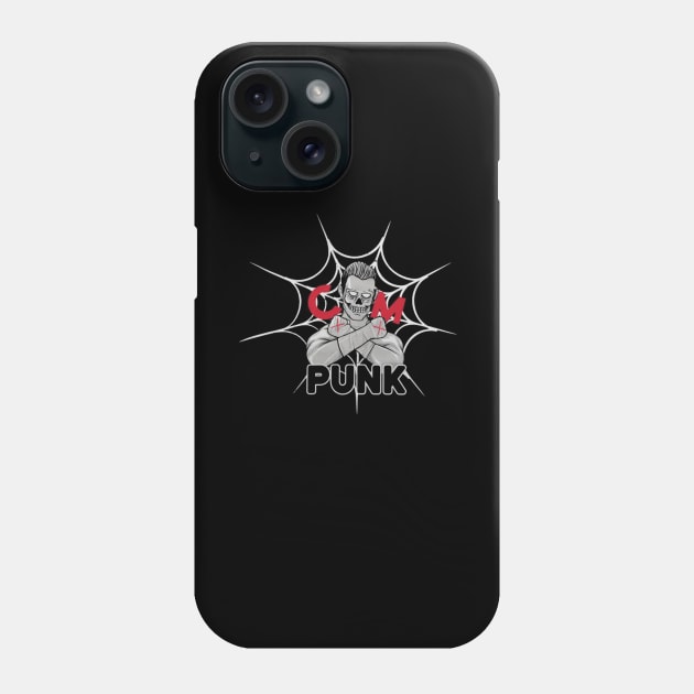 CM Punk Skeleton Web Phone Case by ClarityMacaws