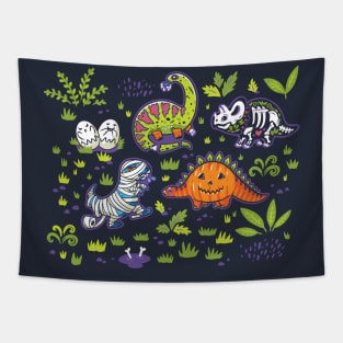 Jurassic Halloween Tapestry