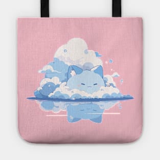 Cute Kawaii Fluffy Cloud Kitten Tote