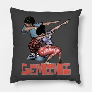 Front and Back Gemini BG Pillow