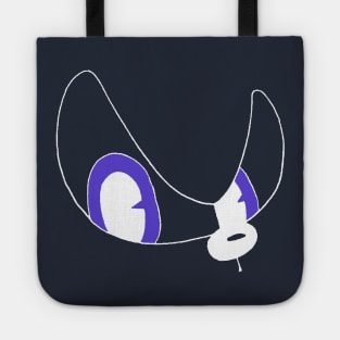 Cartoon Eyes Blue Lazer Tote