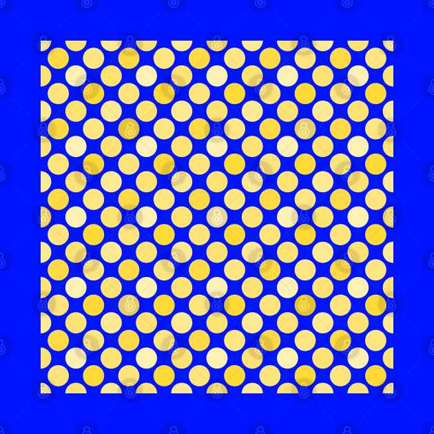 Yellow and Blue Polkadot Pattern for Down Syndrome Awareness by A Down Syndrome Life