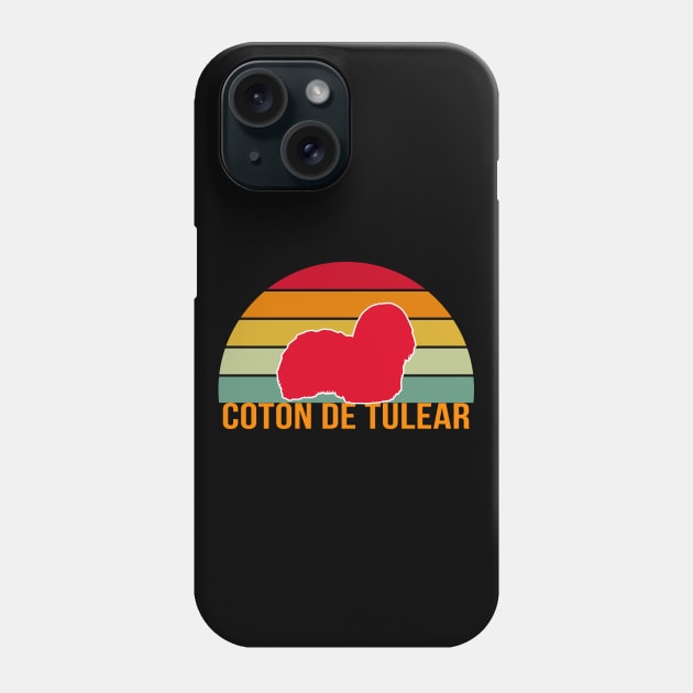 Coton de Tulear Vintage Silhouette Phone Case by khoula252018