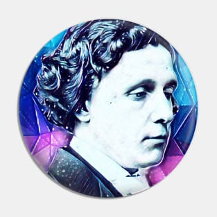 Lewis Carroll Snowy Portrait | Lewis Carroll Artwork 6 Pin