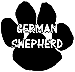 german shepherd name paw Magnet