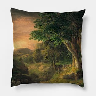 In the Berkshires by George Inness Pillow