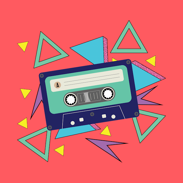 Cassette Tape 90s Nineties Shirt by murdershirts