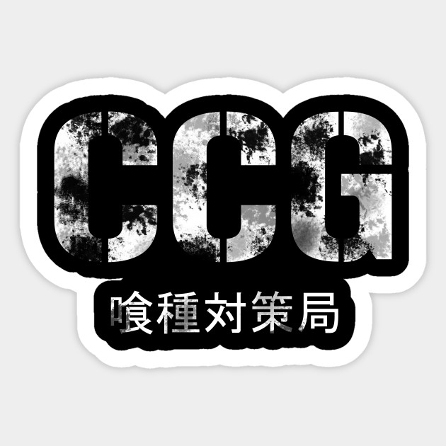 Commission Of Counter Ghoul Ccg Anime Sticker Teepublic