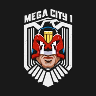 Mega city One justice badge T-Shirt