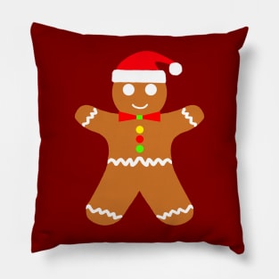 Merry Christmas Gingerbread Man Pillow