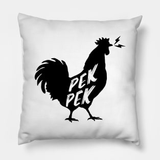 PEKPEK ROOSTER SOUND PINOY WORD WHT Pillow