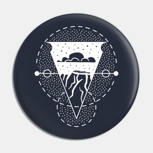 Geometry Volcano Pin