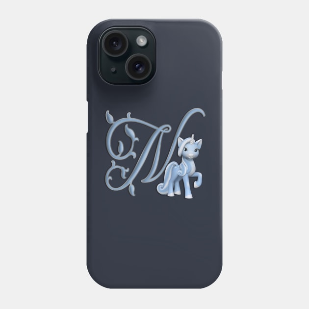 Monogram N Custom Unicorn Phone Case by AlondraHanley