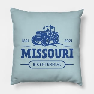 Missouri Bicentennial 1821-2021 200th Anniversary Tractor Pillow