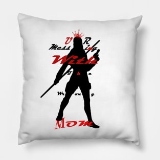 Super mom black widow style Pillow