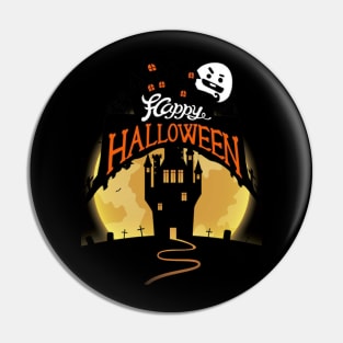 happy halloween t-shirt Pin